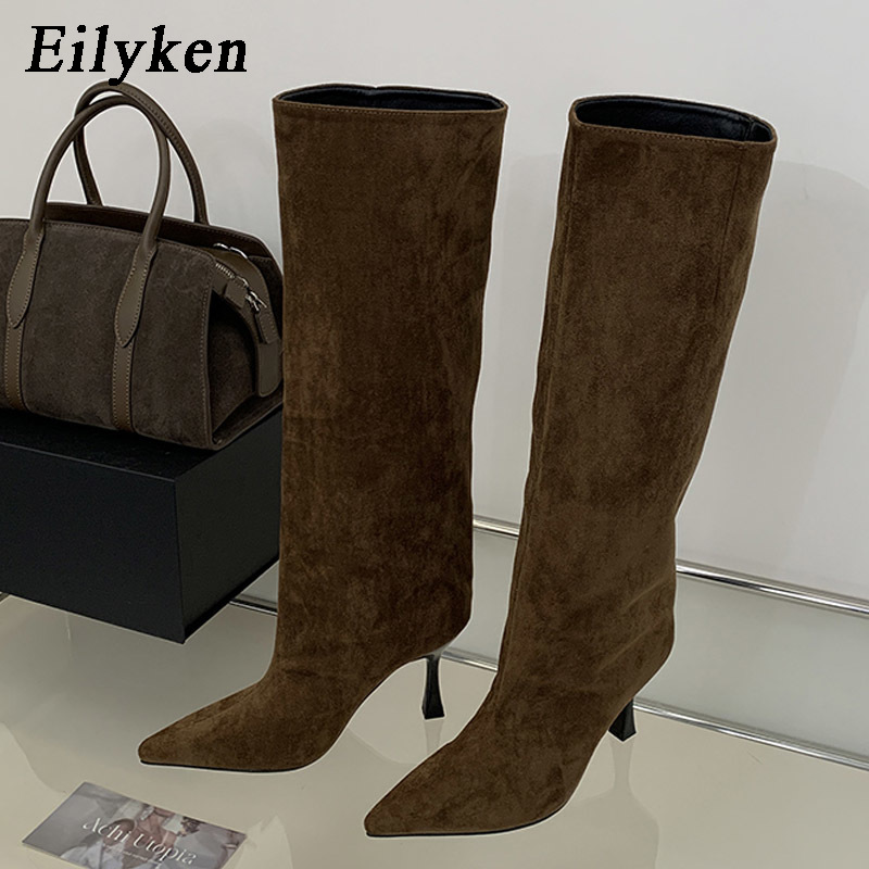 Knee High Boots Women - Eilyken Winter Vintage Design, puntige neus,