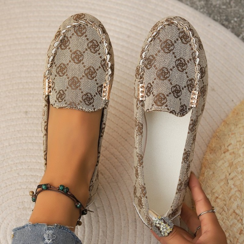 Women Shoes Tennis - Dames Flats Schoenen Luxe Print Design