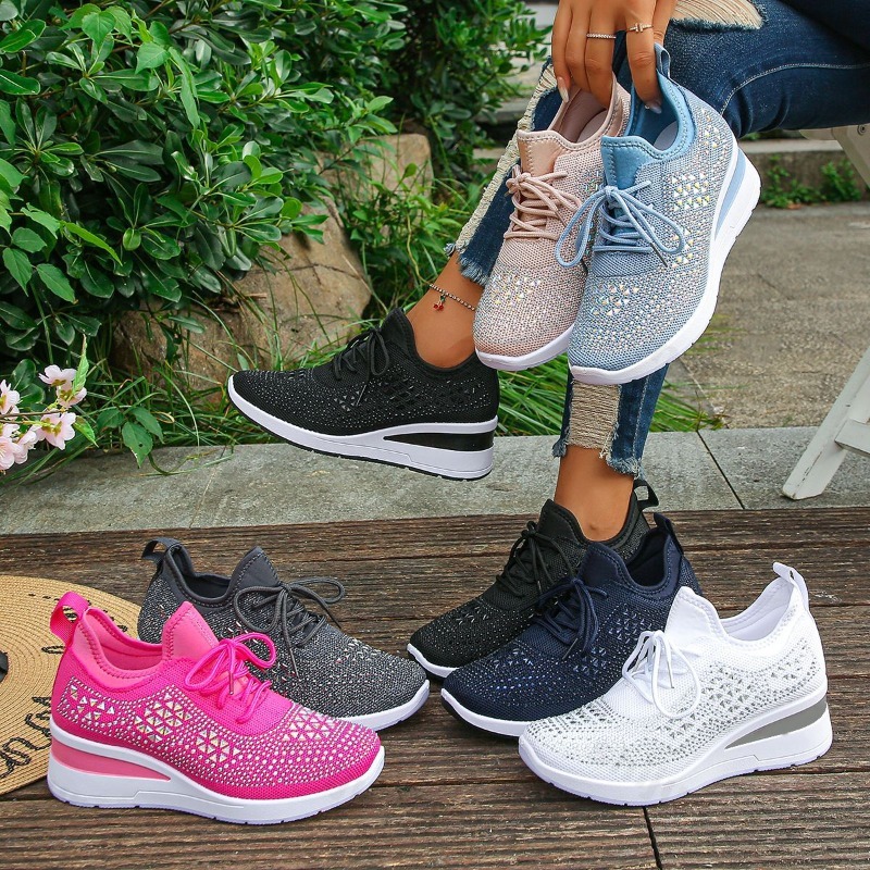 Women Shoes Tennis - Dames Sneakers 2026 Mesh Ademend Glanzende