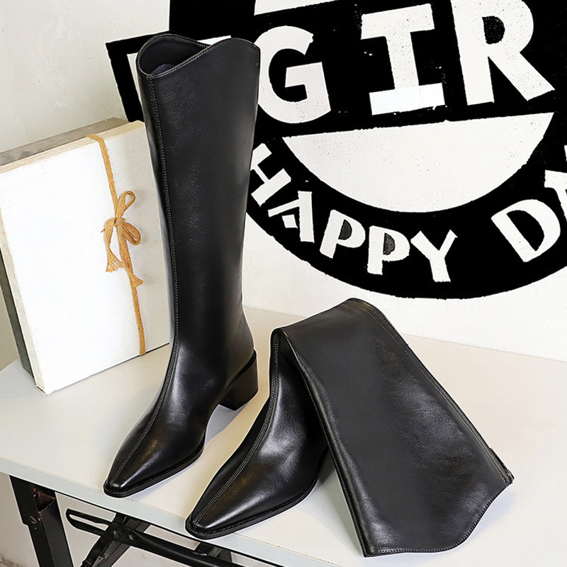 Knee High Boots Women - BIGTREE 2027 Nieuwe Street Style spitse