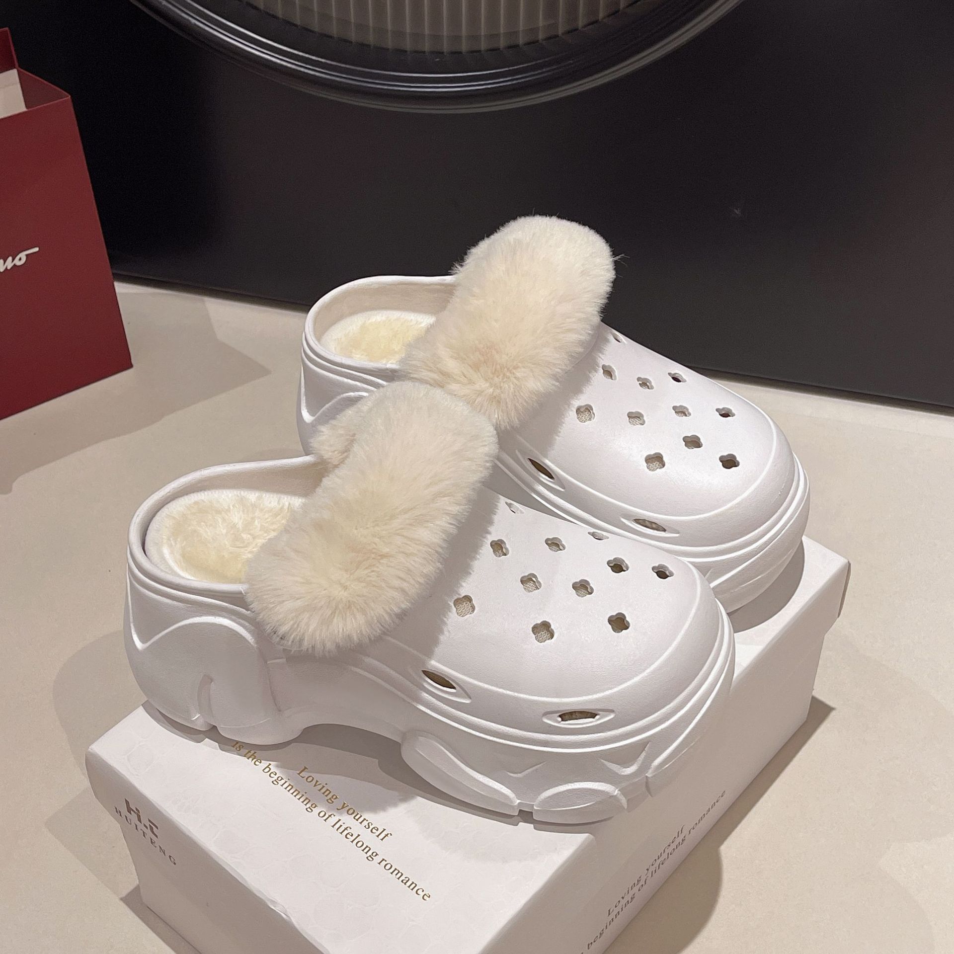 Dames hoge hak fleece gevoerde - Women'S Shoes Clogs recensie en prijs