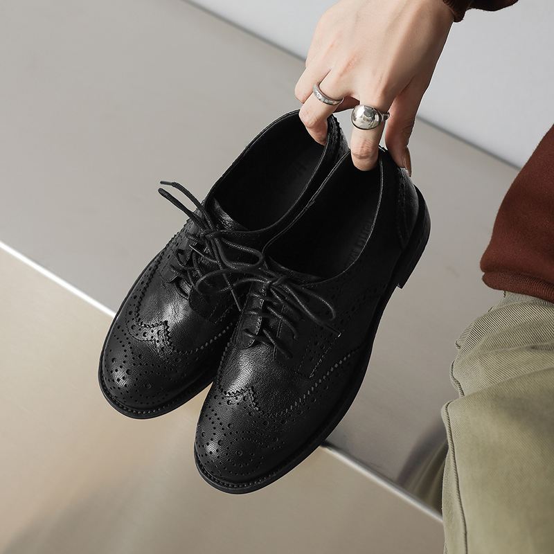 EAGSITY Koeienleer bruine brog - Oxford Lace Up Women recensie en prijs