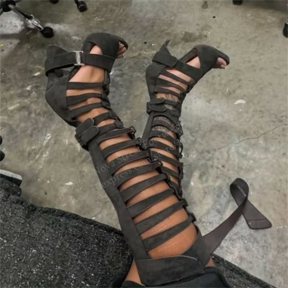 Gladiator Hollow Belt Buckle K - Knee High Boots Women recensie en prijs
