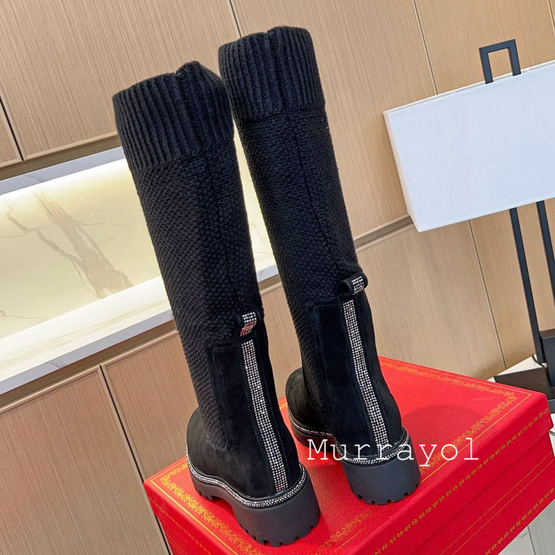 Knie Hoge Laarzen Herfst Winte - Sock Boot Women recensie en prijs