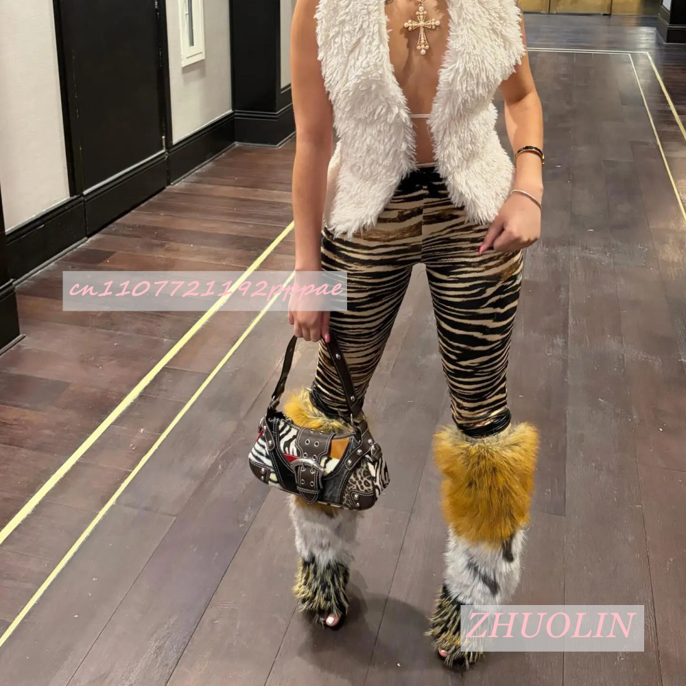 Zomer Retro Pluche Open Teen S - Knee High Boots Women recensie en prijs